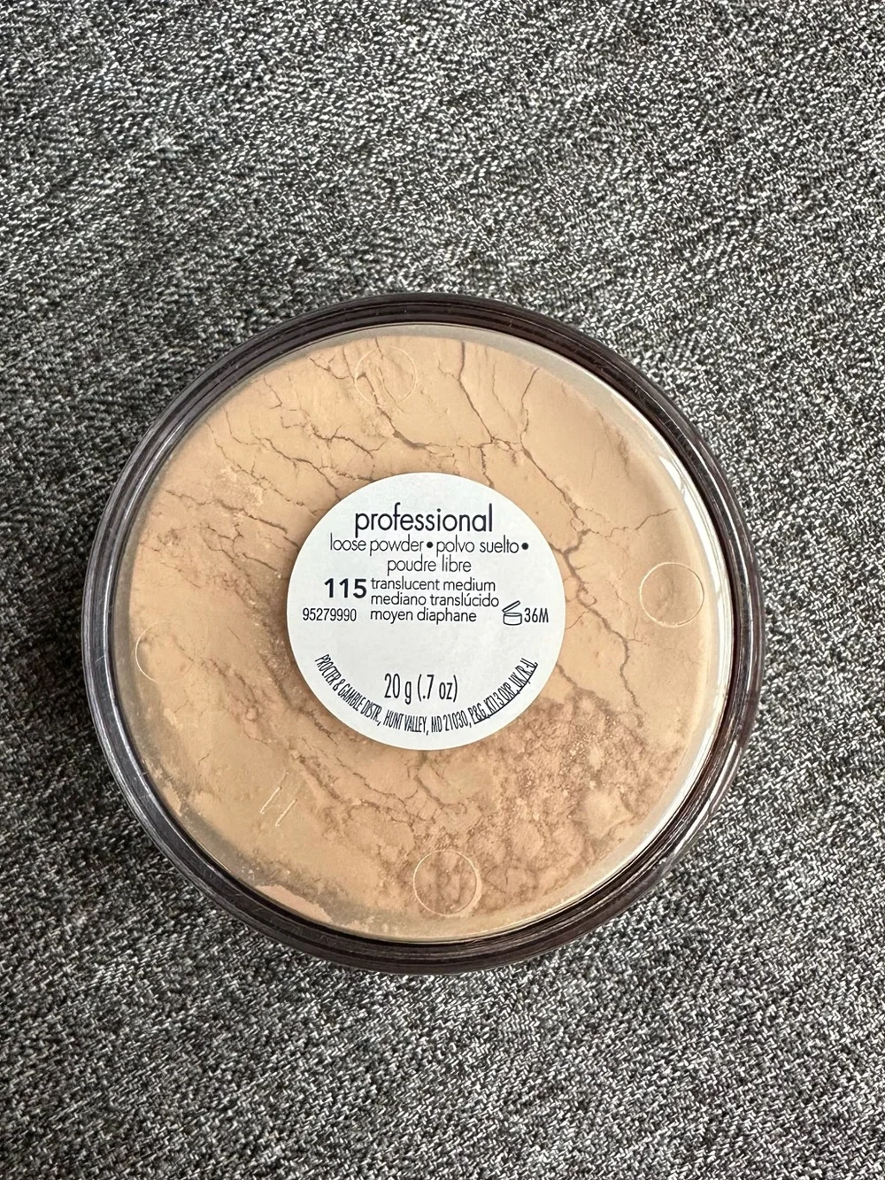 NEW SEALED Vtg Covergirl Professional Loose Powder Translucent Medium 115 NOS